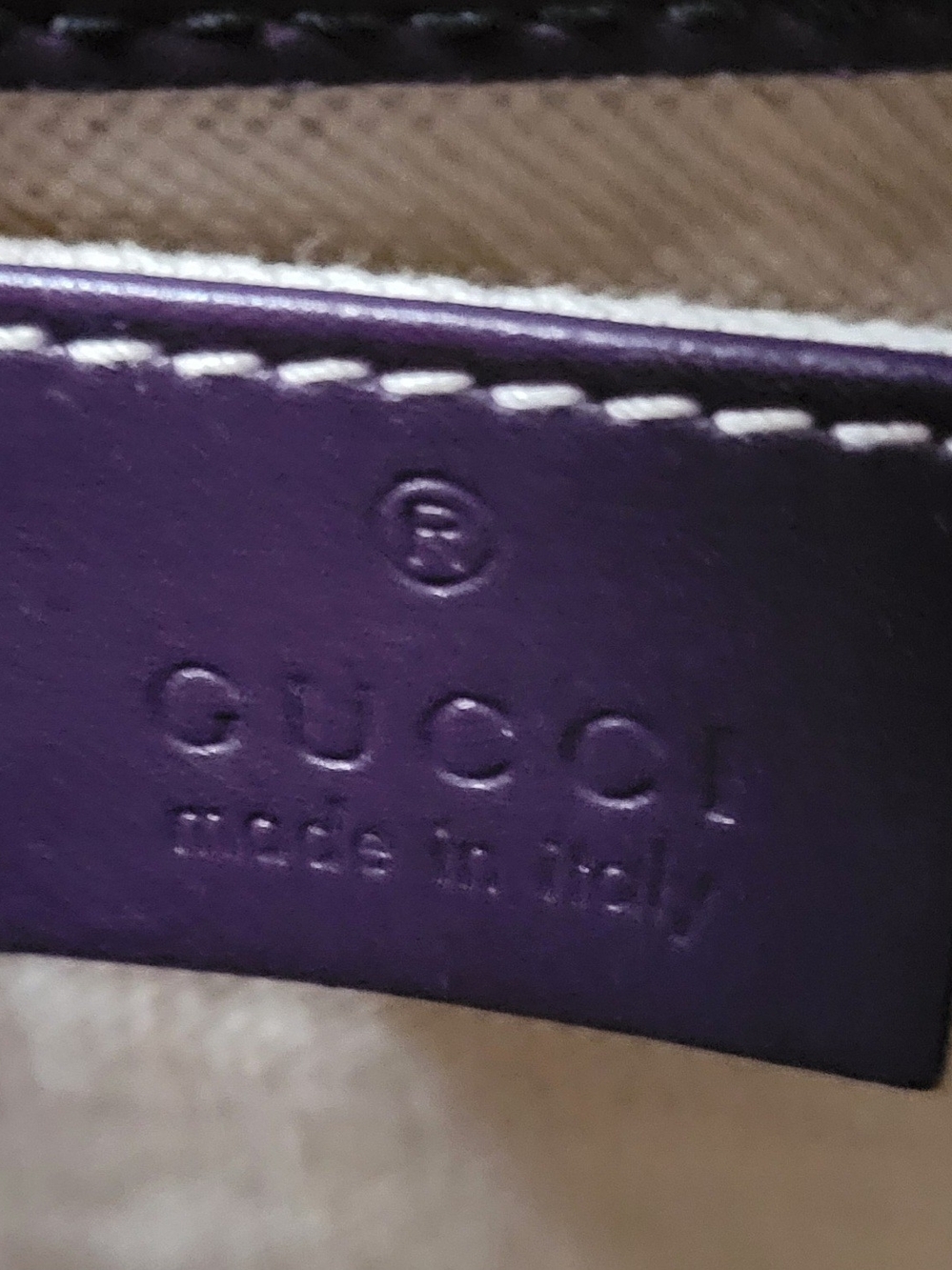 Gucci Emily Purple Guccissima Leather Medium Shoulder Bag - Picture 11 of 13